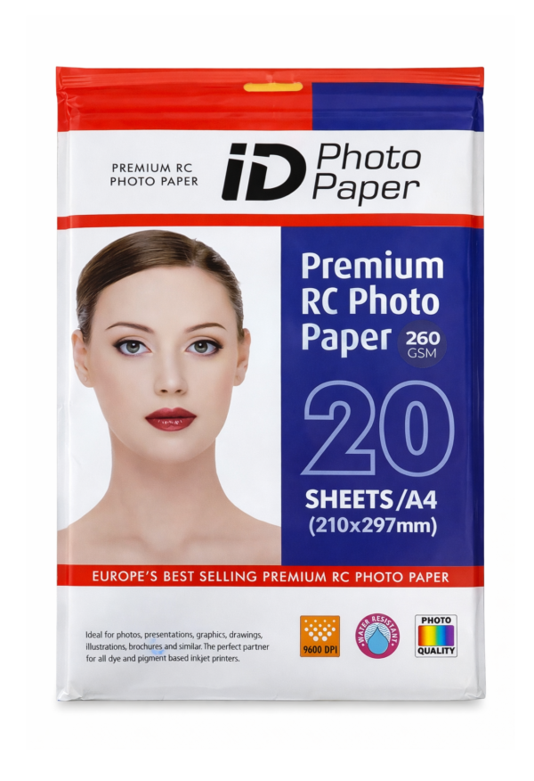 ID Premium RC Photo Paper (20 Sheet) A4 240 GSM
