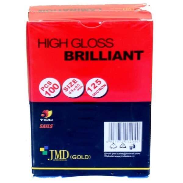JMD Gold Lamination Pouch 65x95 mm